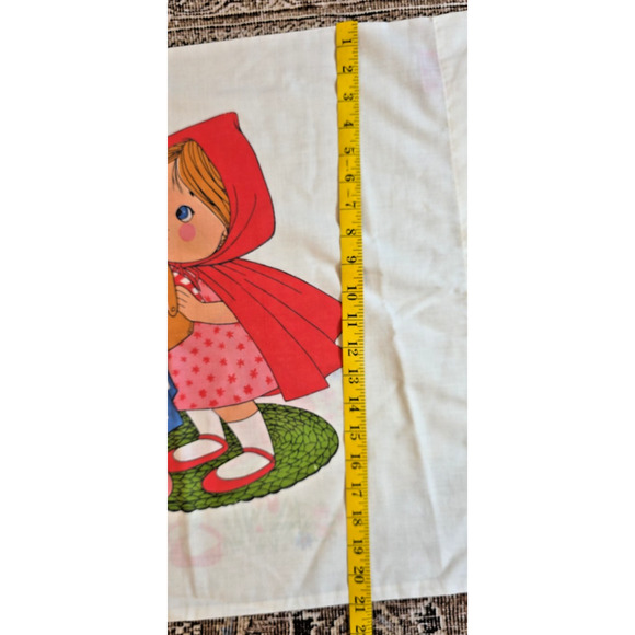 VTG Sears Roebuck Little Red Riding Hood Pillowcase Storybook Print Nursery - Picture 5 of 6